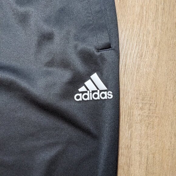 Adidas Pants Mens L Black Aeroready Joggers Athletic Tapered Stretch - Picture 3 of 12